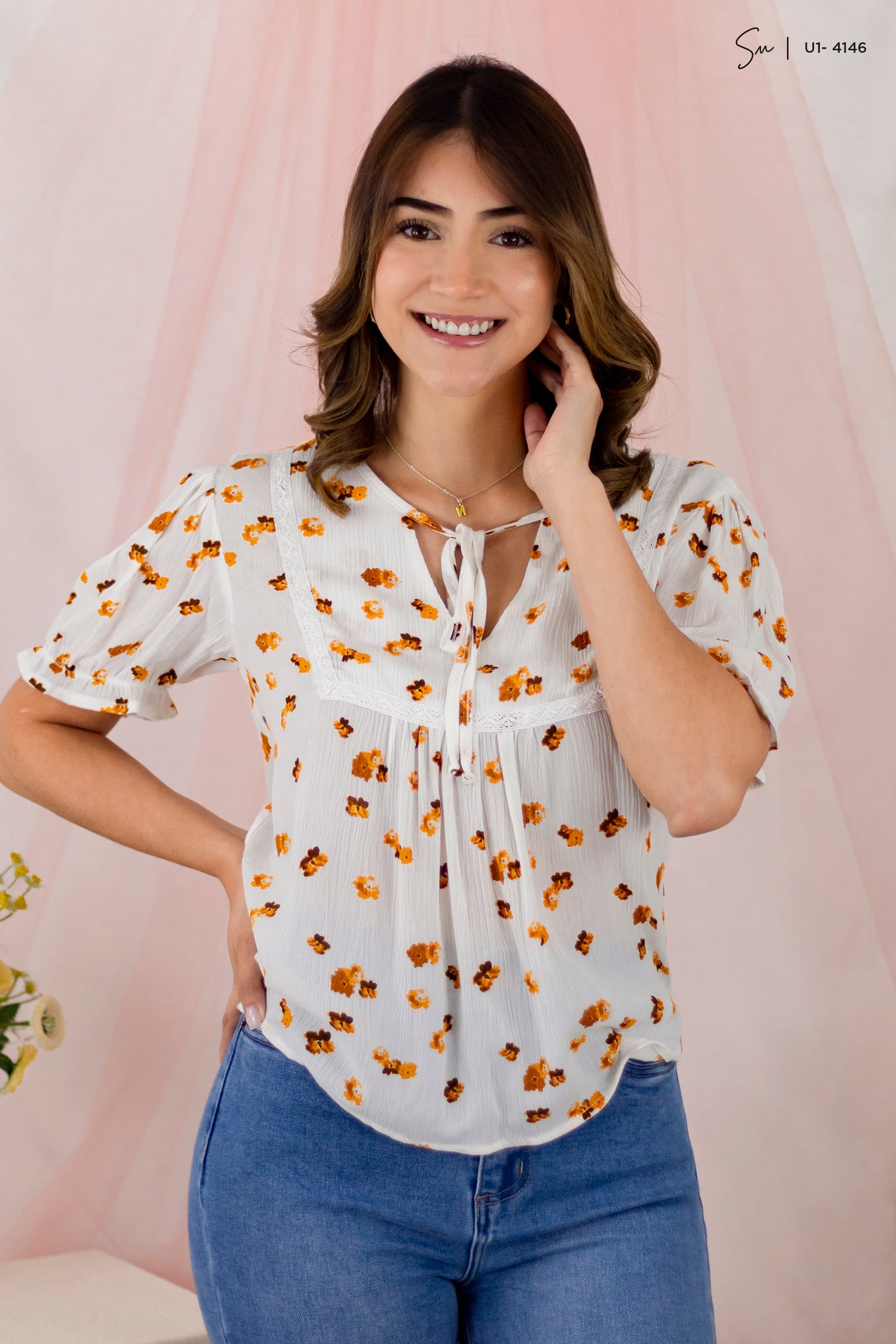 Blusa floral U1-4146