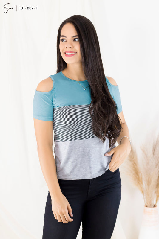 ART124-71 BLUSA LINO EST FANY | FEMMINA MODA